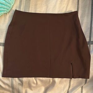 Brown silky skirt 🤎